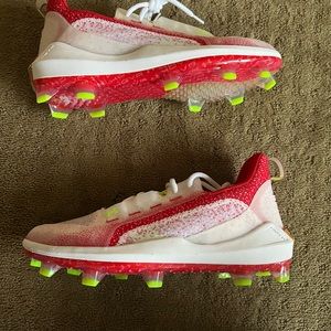 Under Armour Harper 6 Elite TPU Baseball Cleats Red White Men's 3024320-101
